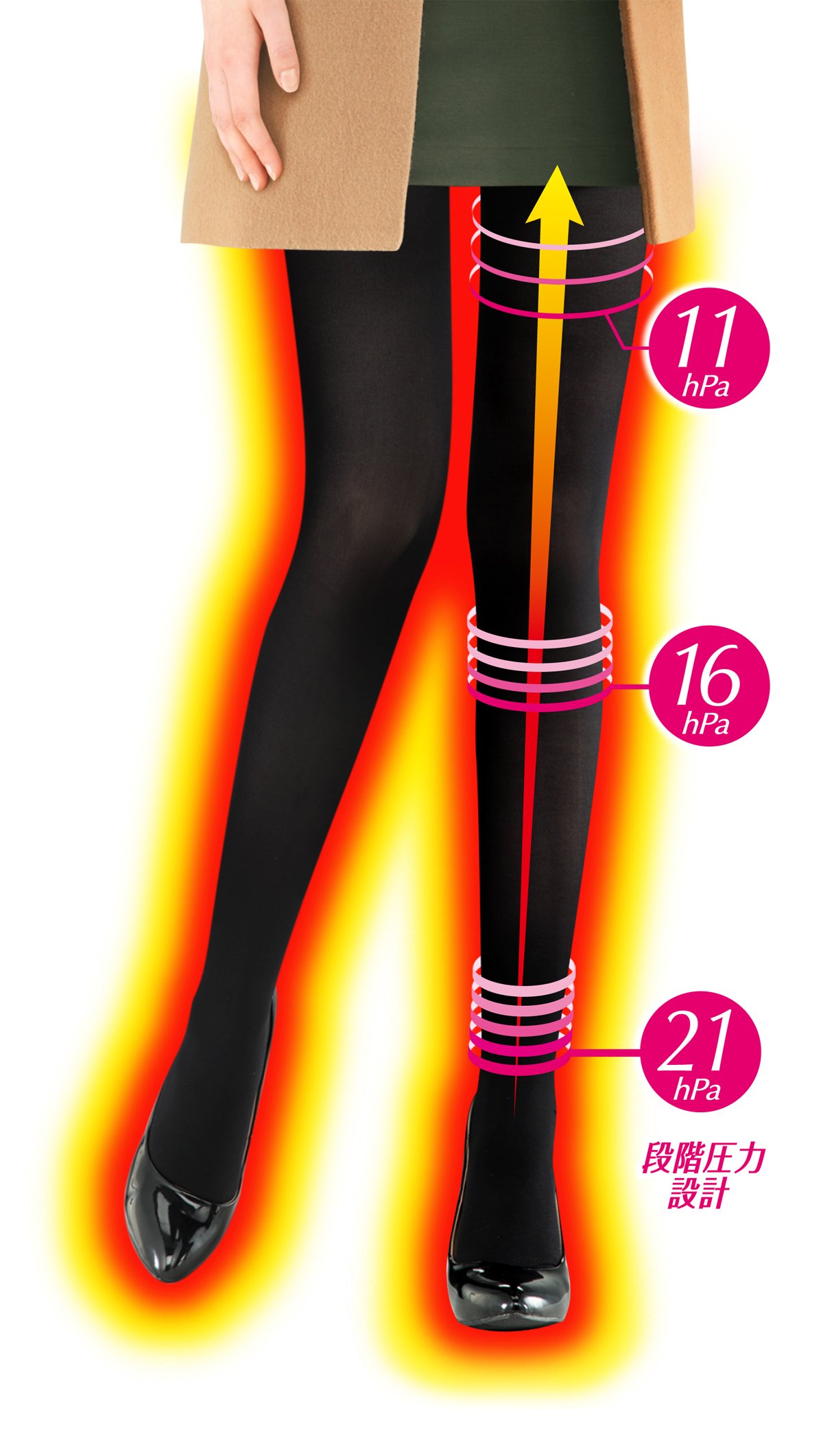 Amazon.co.jp: スリムウォーク 美脚タイツあったか満足プラス M-L  