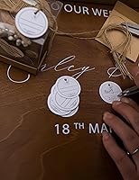 Vista 22 de 10 Wooden Tea Candle Holders for Baby Baptism Party Favors, Baby Shower Favors for Guests, Baby Girl Gender Reveal, Party Decorations