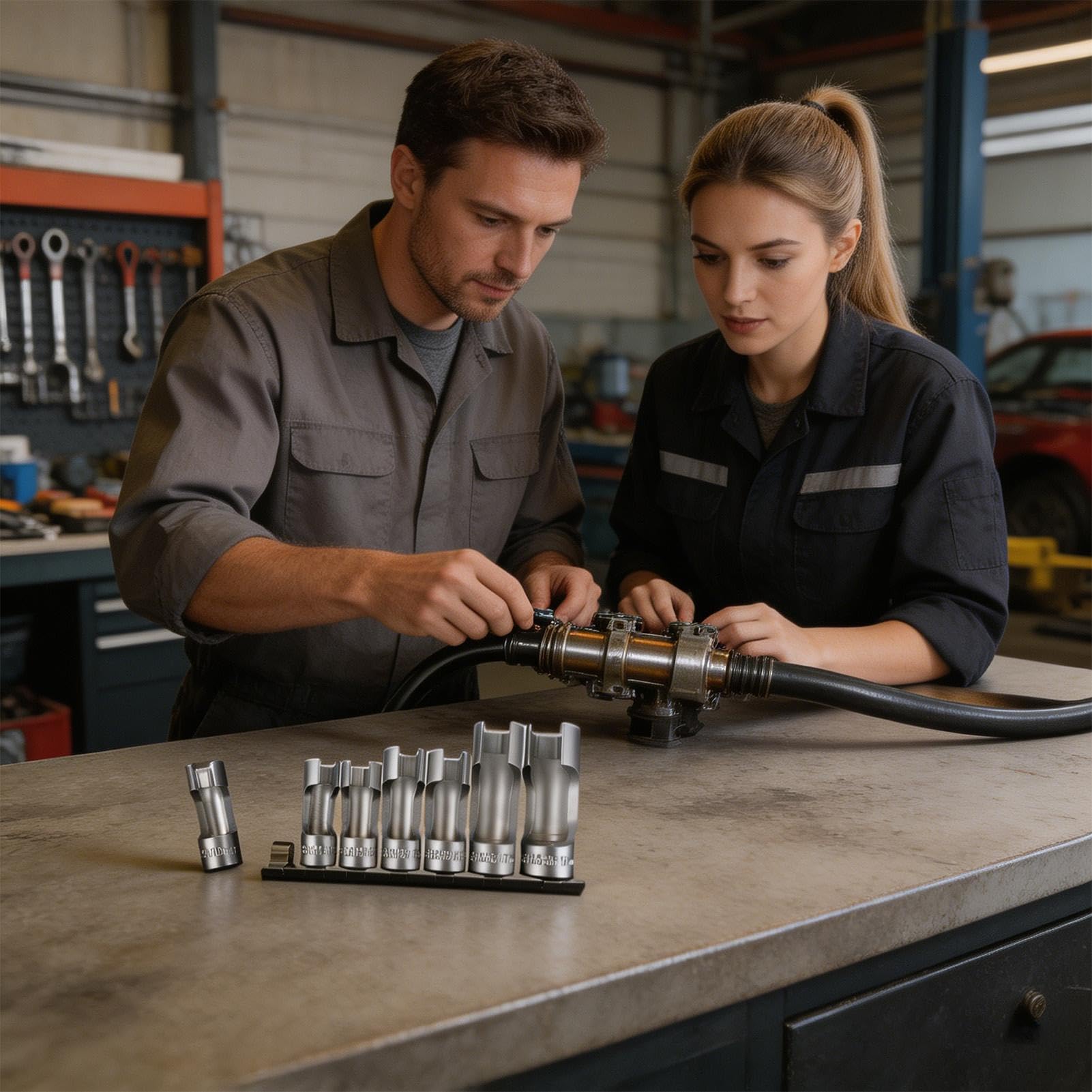Linearschlüssel-Set – Schlüssel für Öl-Splitsensor, Demontagehülse für Ölleitung, für Autos, Häuser, Industrien, Werkstätten, LKW, Garagen und Mechaniker oder