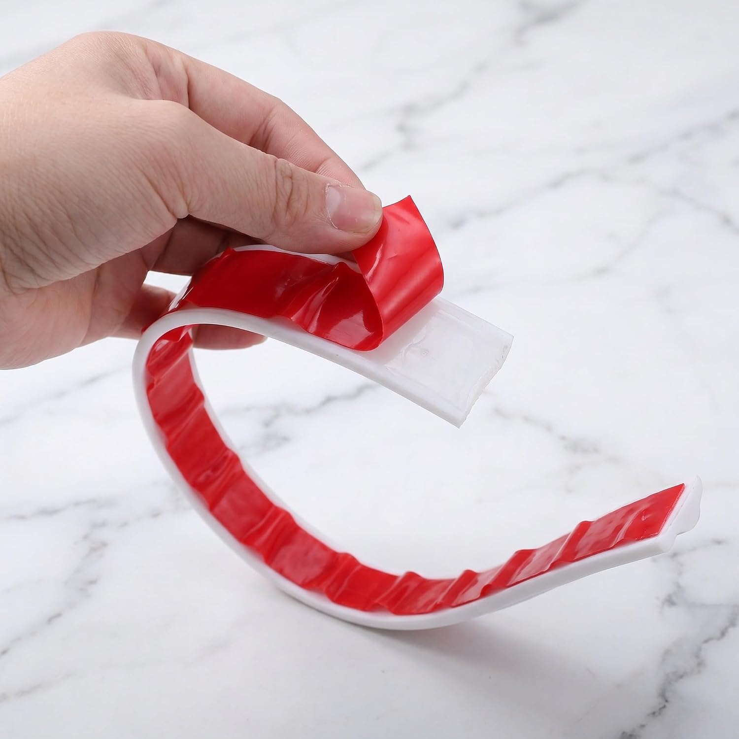 Toddmomy Flexible Peel and Stick Molding Trim for Wall, Baseboard, Backsplash, Tile Edge, Chair Rail and Mirror - Self Adhesive Trim for Bathroom Door Corner Window