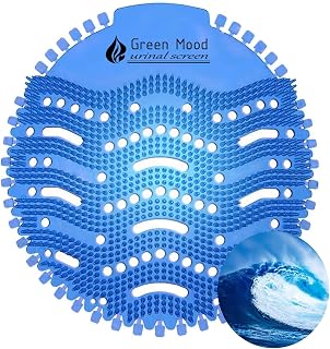 10 Pack Urinal Screen Deodorizer, Premium Long Bristle Anti-Splash & Anti-Clogging Lasting Odor Freshener Urinal Cake –Ideal for Bathrooms, Restrooms, Office, Restaurants, Schools