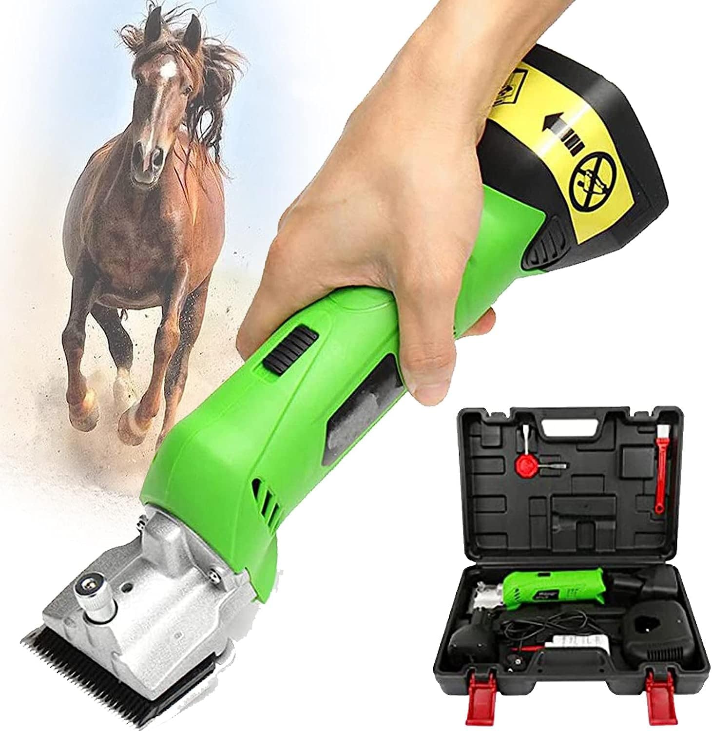 ZAPION Cordless Rechargeable Professional Equine Trimmer