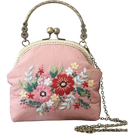 Amazon Adossy 刺繍バッグキット 刺繍キット 初心者 セット 花 がま口 バッグ 手作り Diy 2way B 刺しゅう キット 通販 Amazon Adossy 刺繍バッグキット 刺繍キット 初心者 セット 花 がま口 バッグ 手作り Diy 2way B 刺しゅう キット 通販