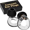 Concert Ear Plugs, ๐๐๐๐ ๐๐ฉ๐ ๐ซ๐๐๐ High Fidelity Hearing Protection for RaveใFestivalใMusiciansใTravel, Comfortable Silicone EarPlugs for ConcertsใWork,30 dB Noise Reduction Gifts for Everyone