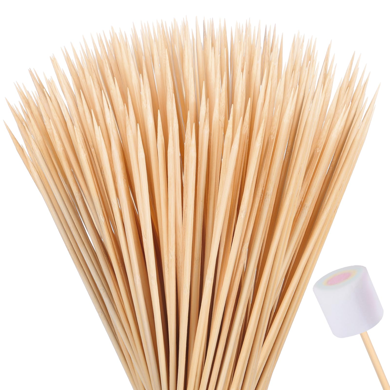 70 bastoncini per marshmallow, 76 cm, bastoncini per marshmallow per braciere | Segnalibro in legno da uomo, idea regalo per uomini, lettori e bambini