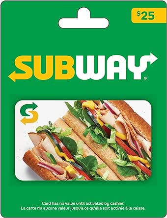 Subway Gift Card