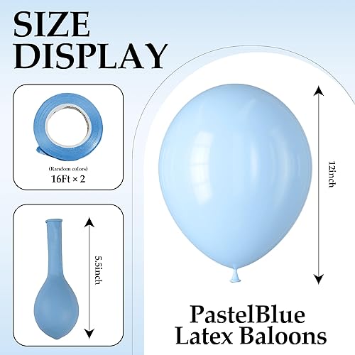 Miniatura 2 de 68 globos metálicos coloridos, globos de látex de 12 pulgadas, globos de helio con cinta, juego de globos de fiesta para cumpleaños, boda,