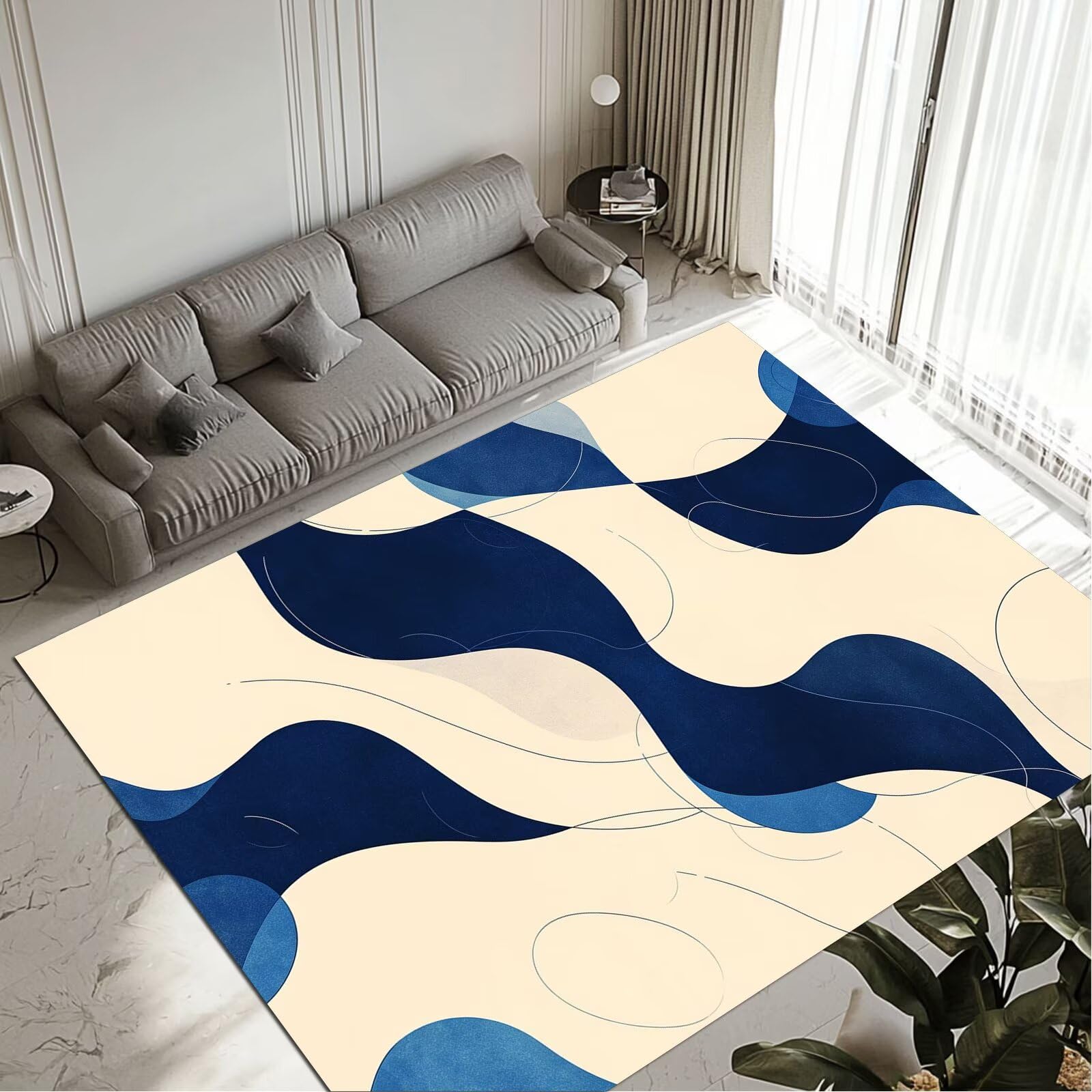 Tapis antidérapant et facile à laver, la solution pour grand salon et entrée
