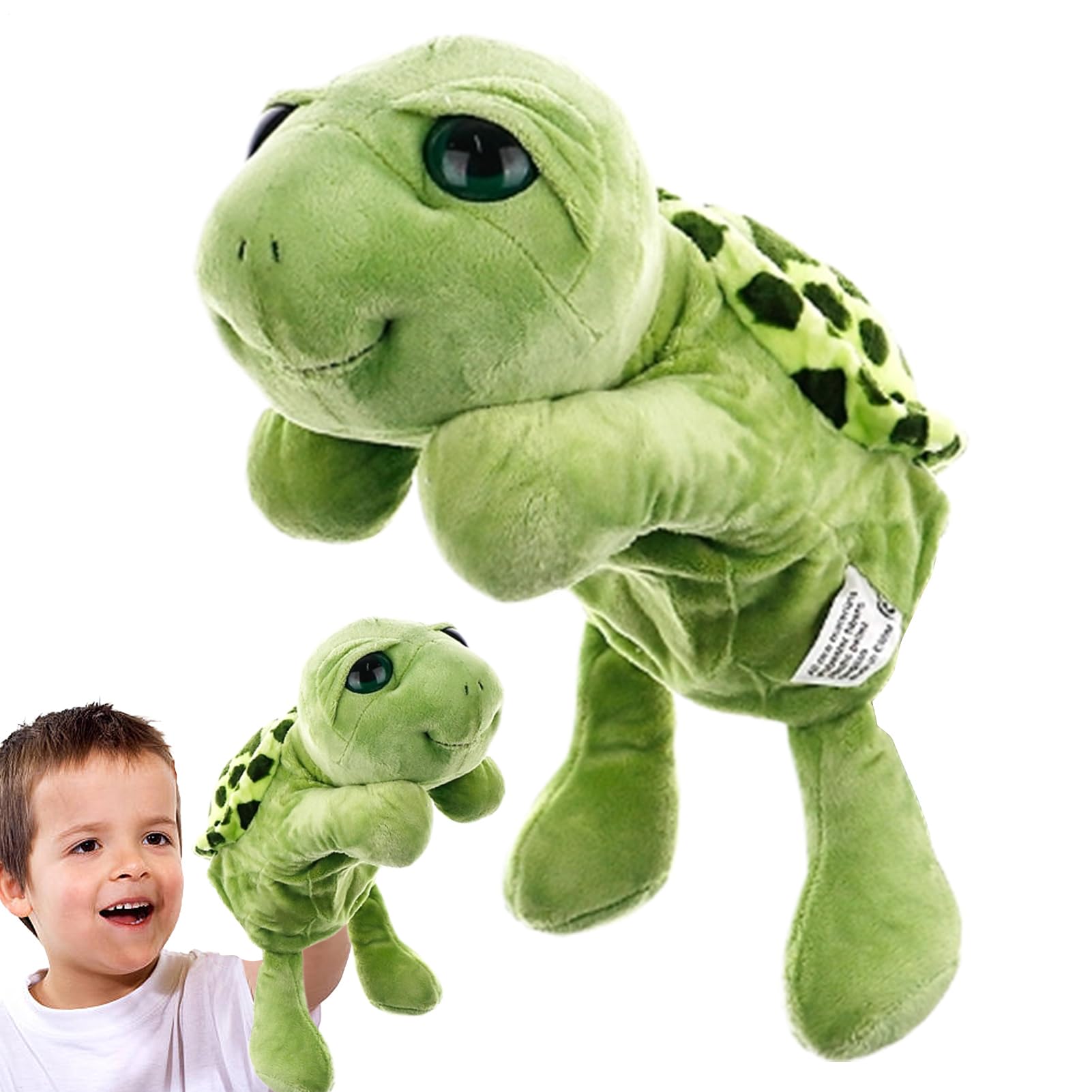 Títeres de Mano Animal - Tortugas Forma | portátiles Teatro Marionetas con Abierta móvil Juguetes preescolares, Accesorios Rendimiento Decorativo Multifuncional portátil para niños