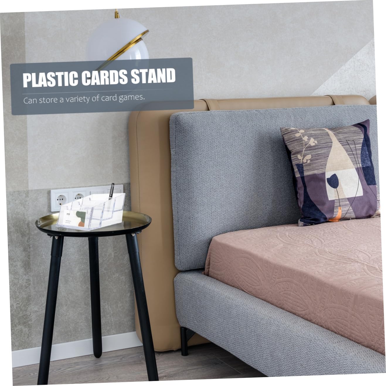 NUOBESTY 3 Set Porta Biglietti Da Visita Trasparente Cassa Organizzatore Di Carte Raccoglitore Carte Contenitori Trasparenti Custodia Per Carte Da Scrivania Espositore Per Carte 2 Pezzi * 3