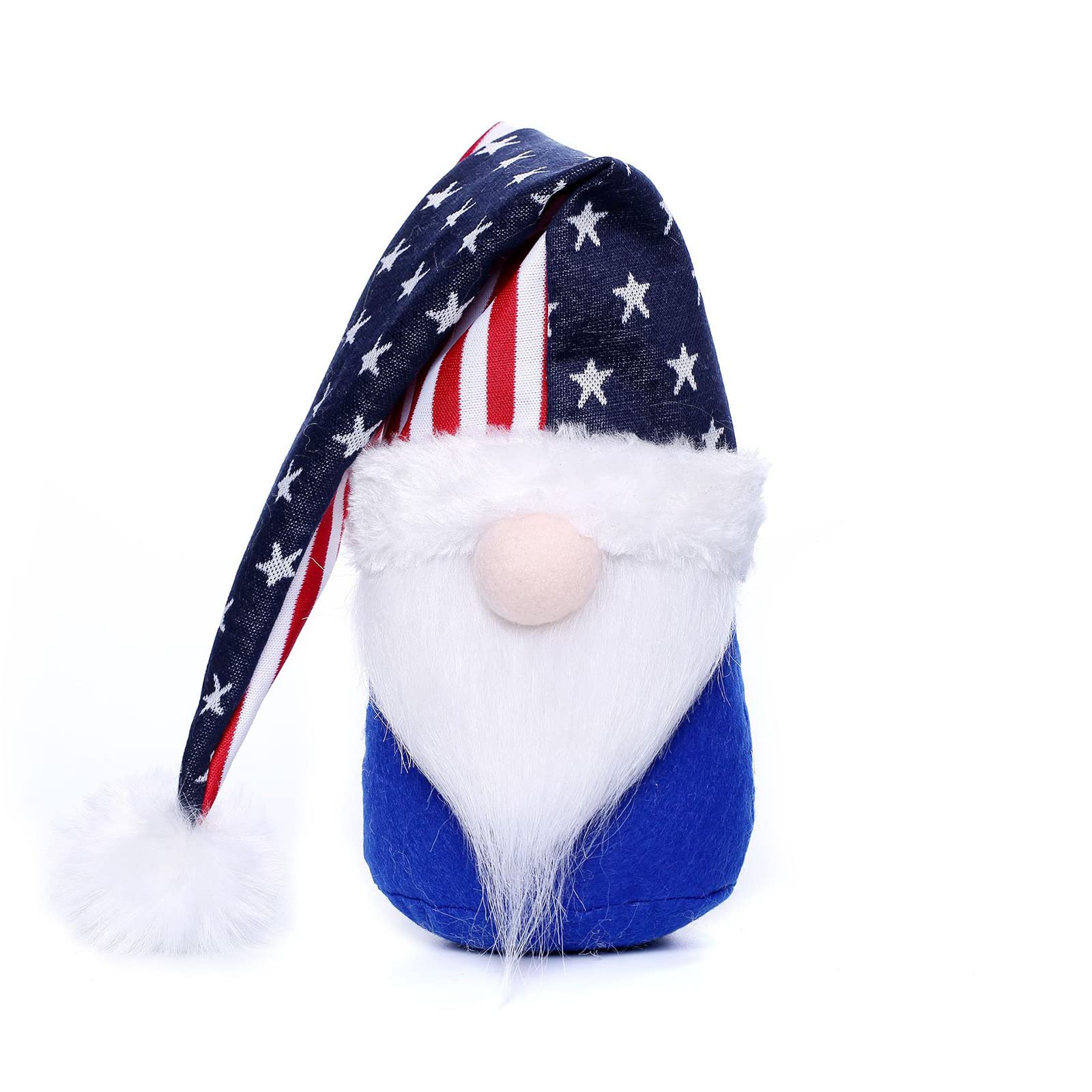 Hsioluted Independence Day Gnomes Plush Scandinavian Tomtes Decorations Ornaments Swedish Gnomes Figurines 4th of July Gift Patriotic