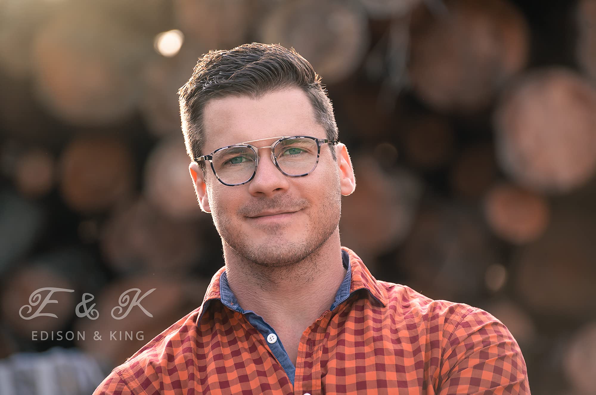 Edison & King Zen Reading Glasses, Retro Glasses with Double Bridge, Premium Lenses - Image 2