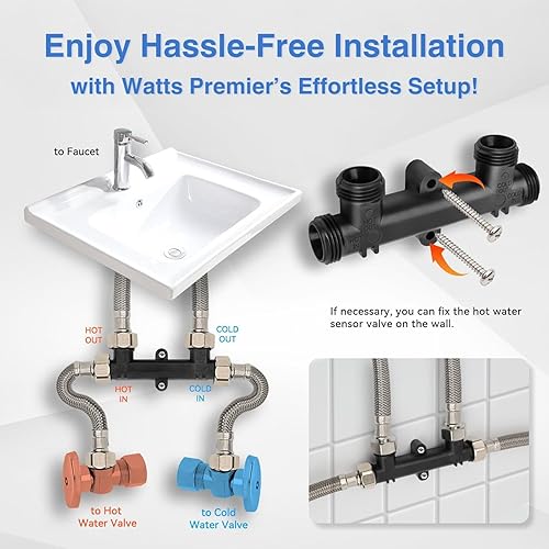 Miniatura 5 de Watts (596816) kit de válvula con sensor con sistema de recirculación de agua caliente instantánea