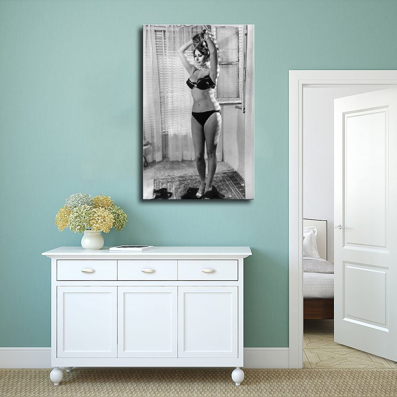 Ilcargoa Filmposter Who's That Girl - Leinwand Wanddekoration 40x60cm