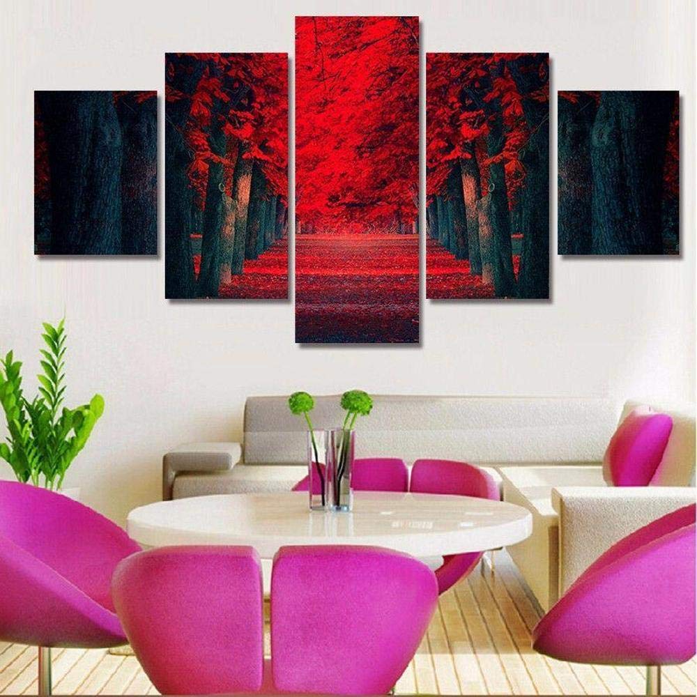 Peinture de forêt de mangroves pour habiller un grand mur de salon vide