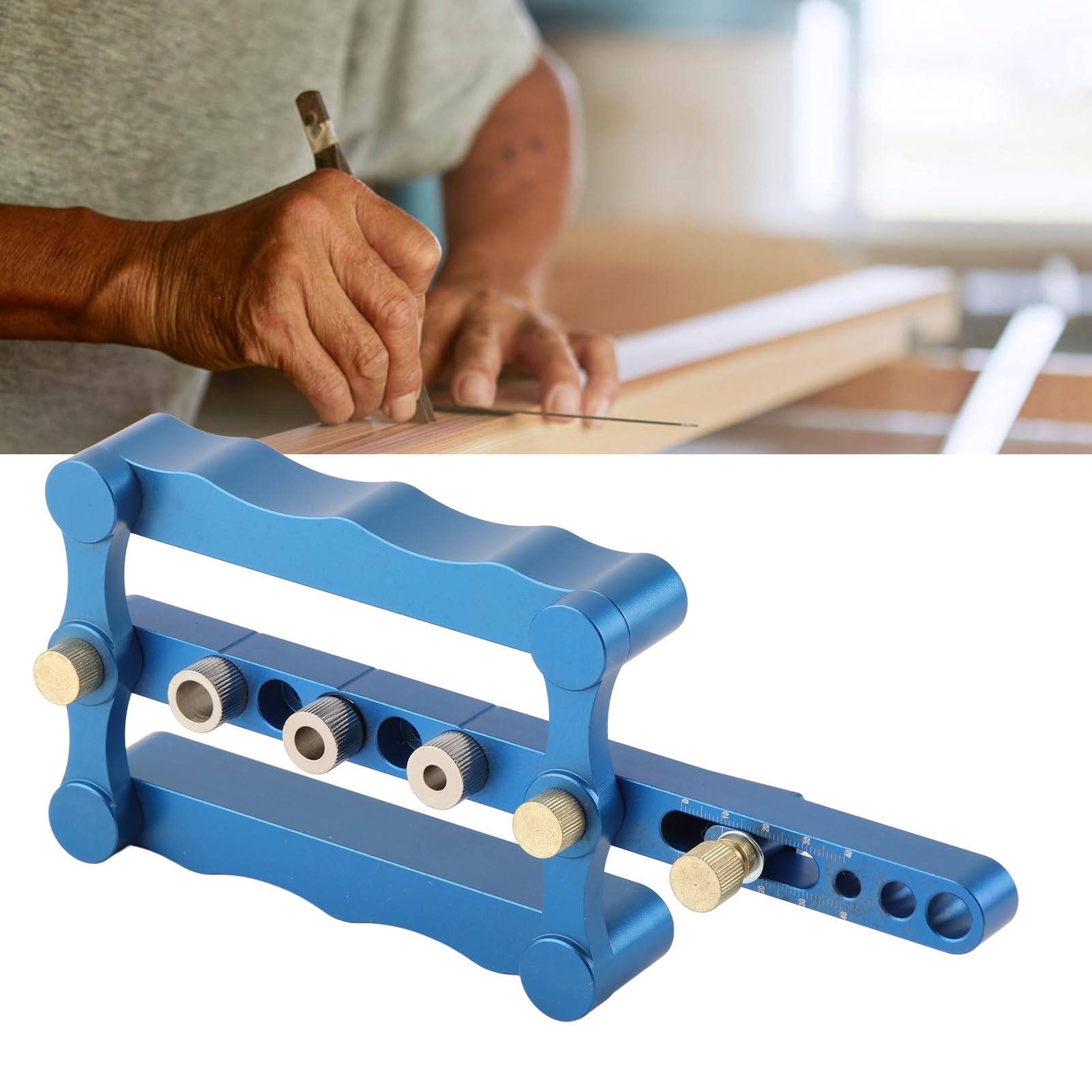 Plantilla de Broca para Madera para Tableros de 17 a 60 Mm,