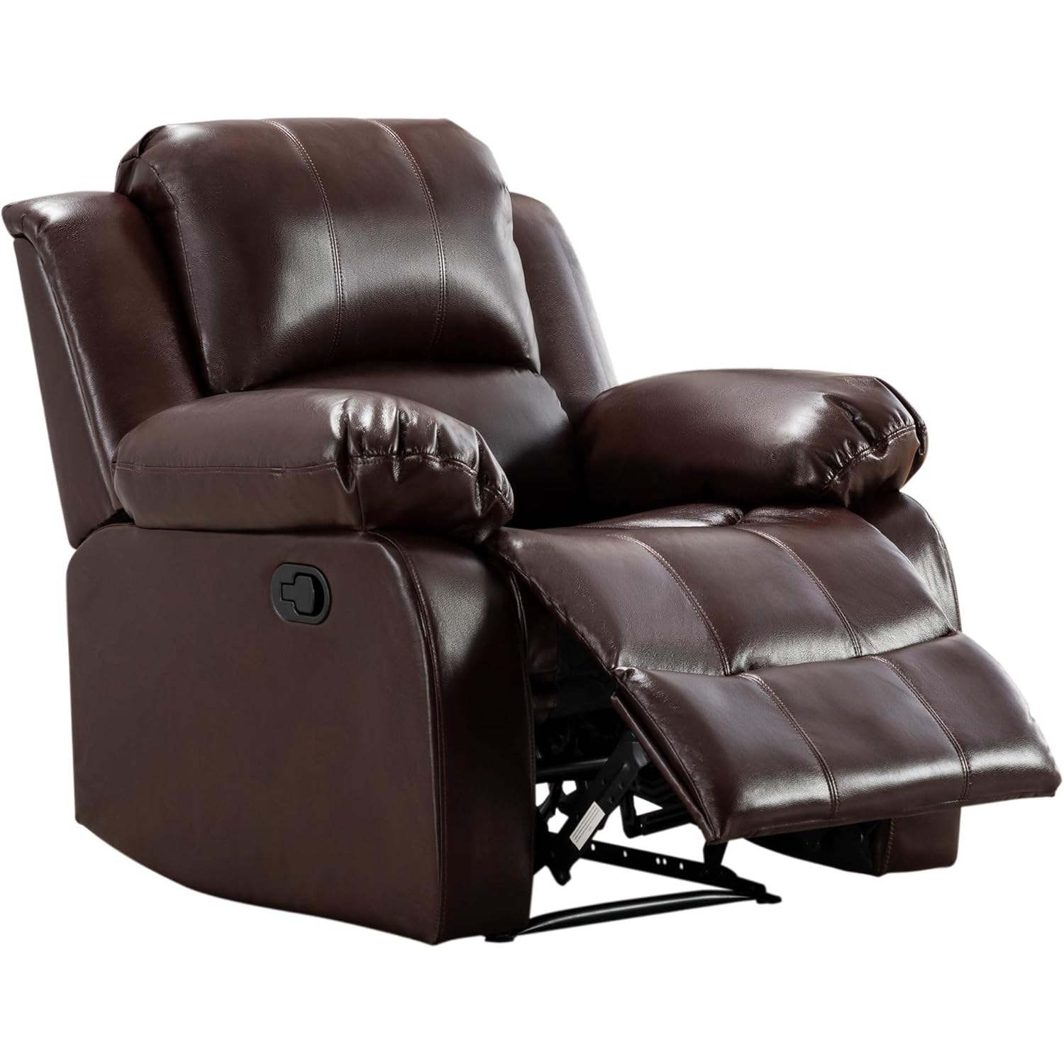 RAYKUNRONG Manual Air Leather Recliner Heavy Duty Recliner