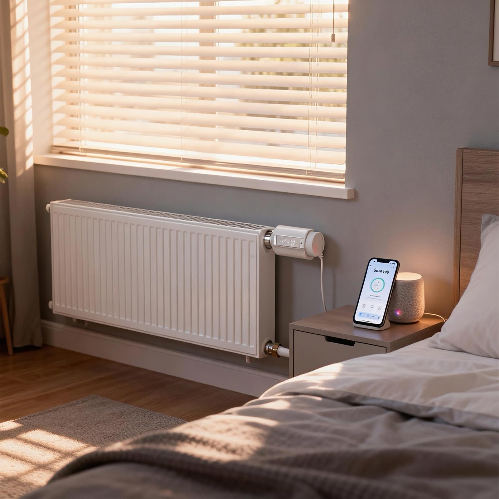 Smart Valvole Termostatiche per Termosifoni Zigbee,Controllo app Smart Life,Valvola Termostatica Controllo Vocale per, Alexa e Google Home