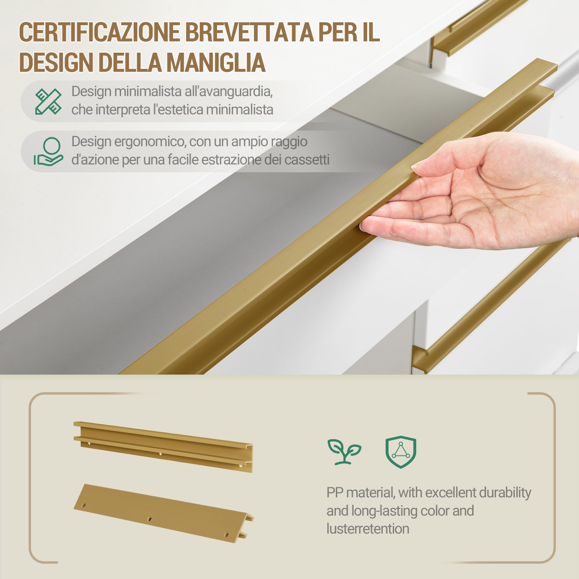 Hzuaneri Toeletta da Trucco Grande con Illuminazione a LED, 3 Colori, Luminosità Regolabile, Tavolo da Trucco con Specchio, 9 Cassetti, 9 Ripiani Aperti, Stile Moderno, Bianco-Oro DT41903X