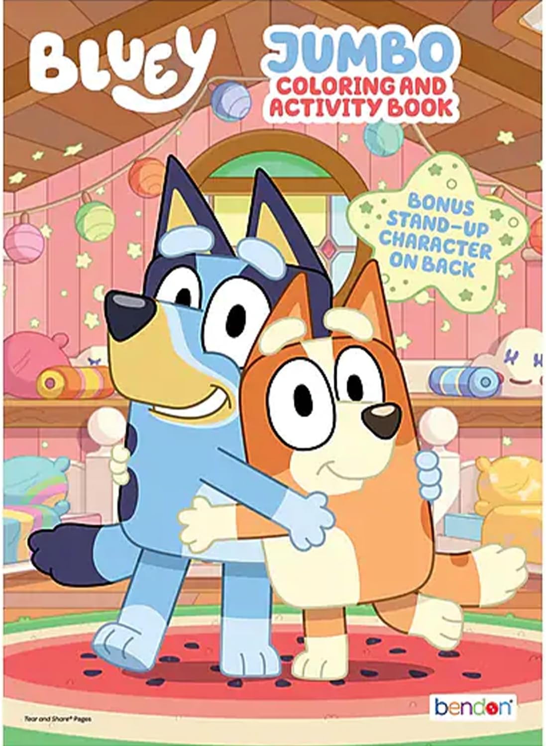 Bluey Jumbo Coloring and Activity Book Set - Cartoon Coloring Pages, Activity Sheets, Game, Puzzles, More | Bluey Coloring Book for Boys, Girls, Kids