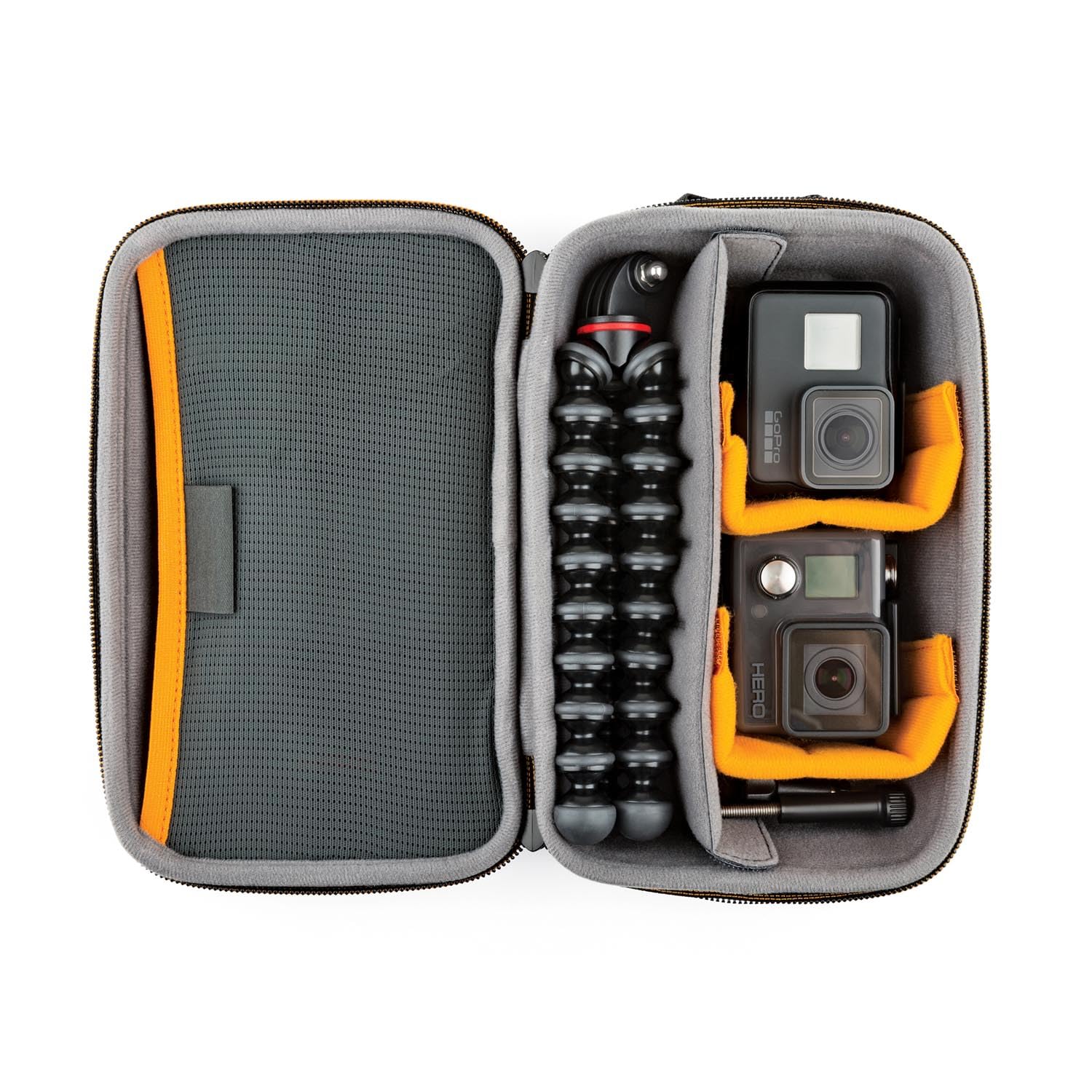 Lowepro Hardside CS 60 - Funda para dron pequeño, 2 cámaras de acción y sin Espejo, 1-2 Objetivos y Accesorios, Color Negro