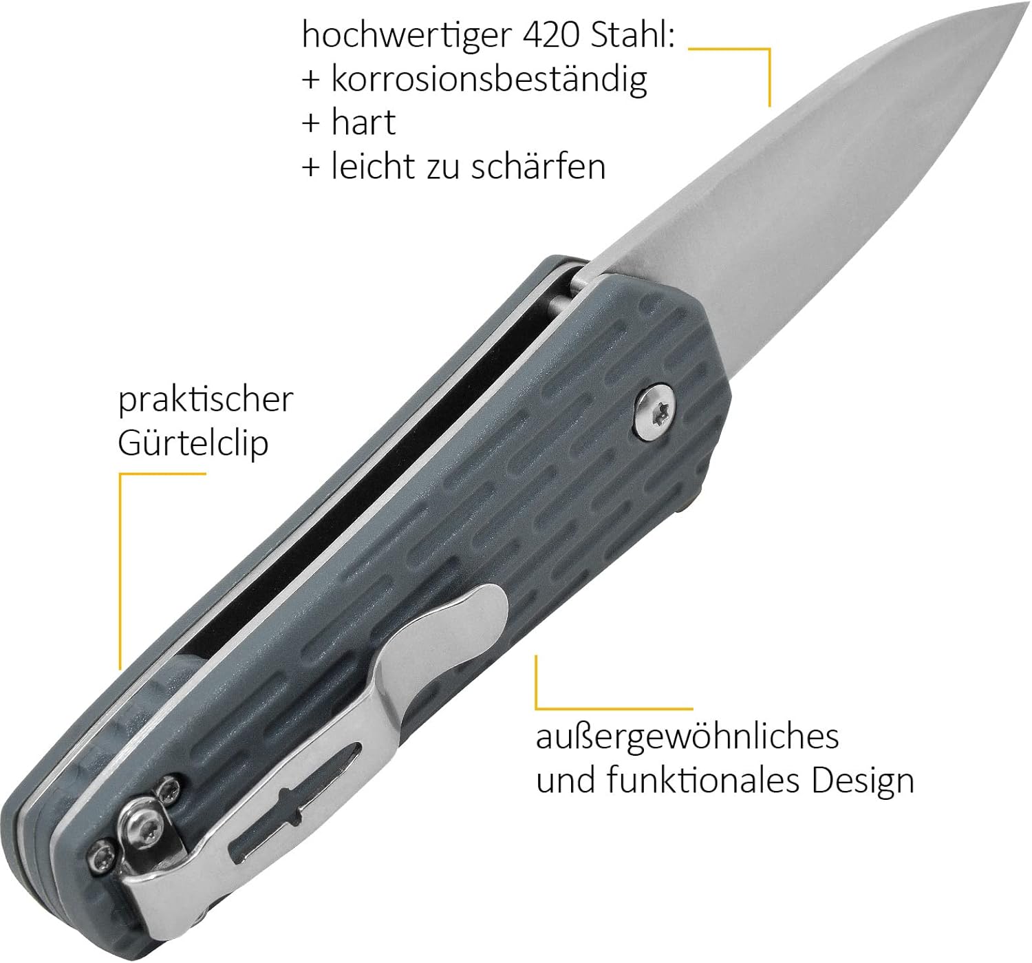 Camillus Wedge 5.75" Folding Knife, 2.25" Drop-Point Blade, Slate Blue (19399)