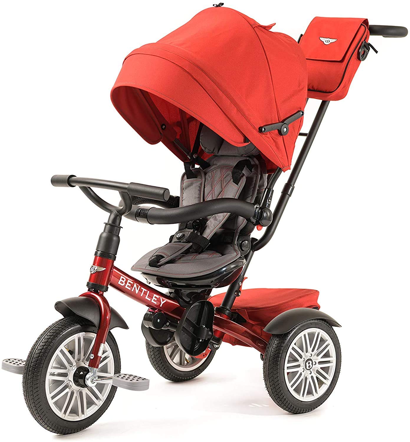 Bentley 6-in-1 Baby Stroller/Kids Trike (Dragon Red)