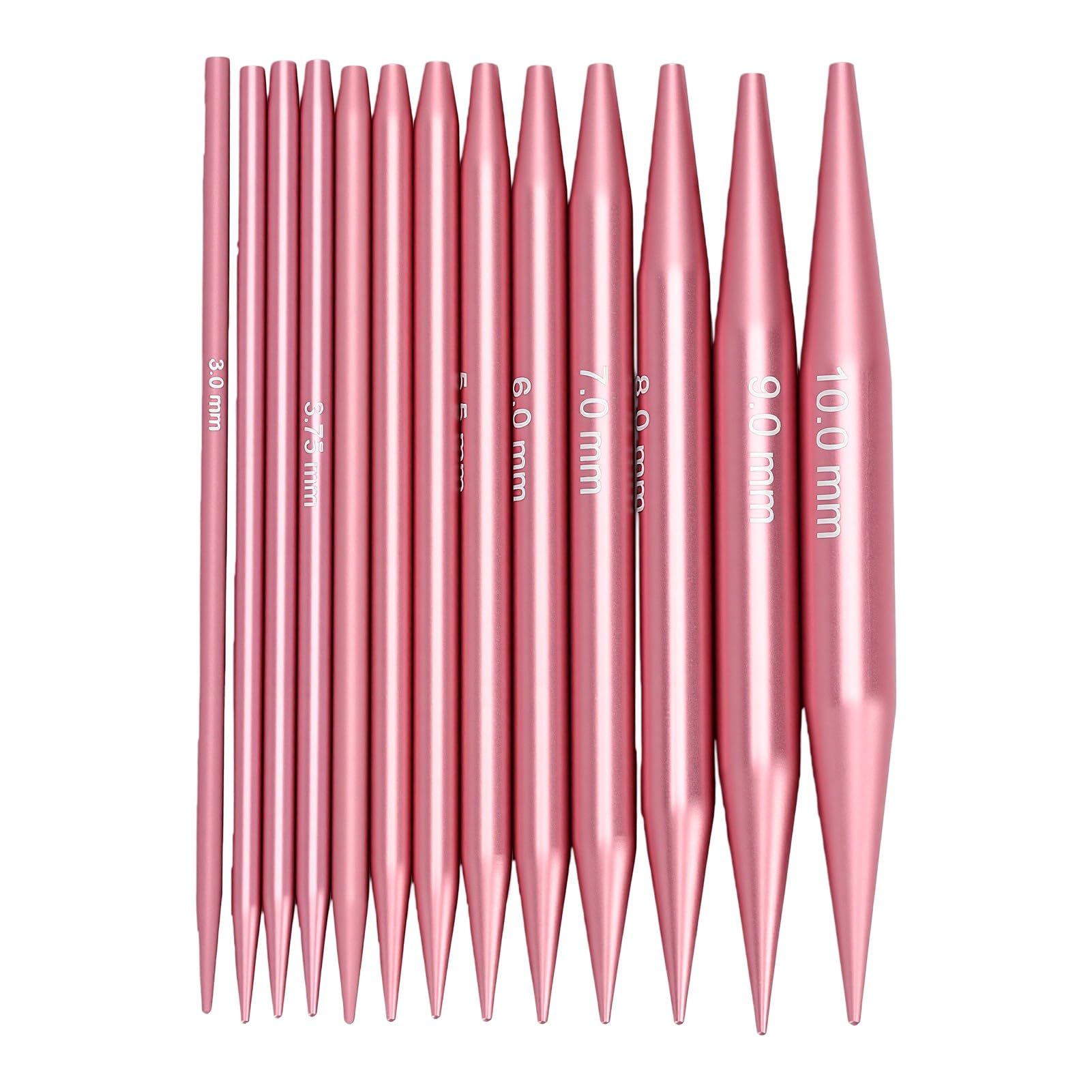 RIZGHWOY Juego de Agujas de Tejer Circulares, 13 Pares de Agujas Intercambiables de 3-10 Mm, con 4 Cables y Bolsa de Almacenamiento para Proyectos de Tejer