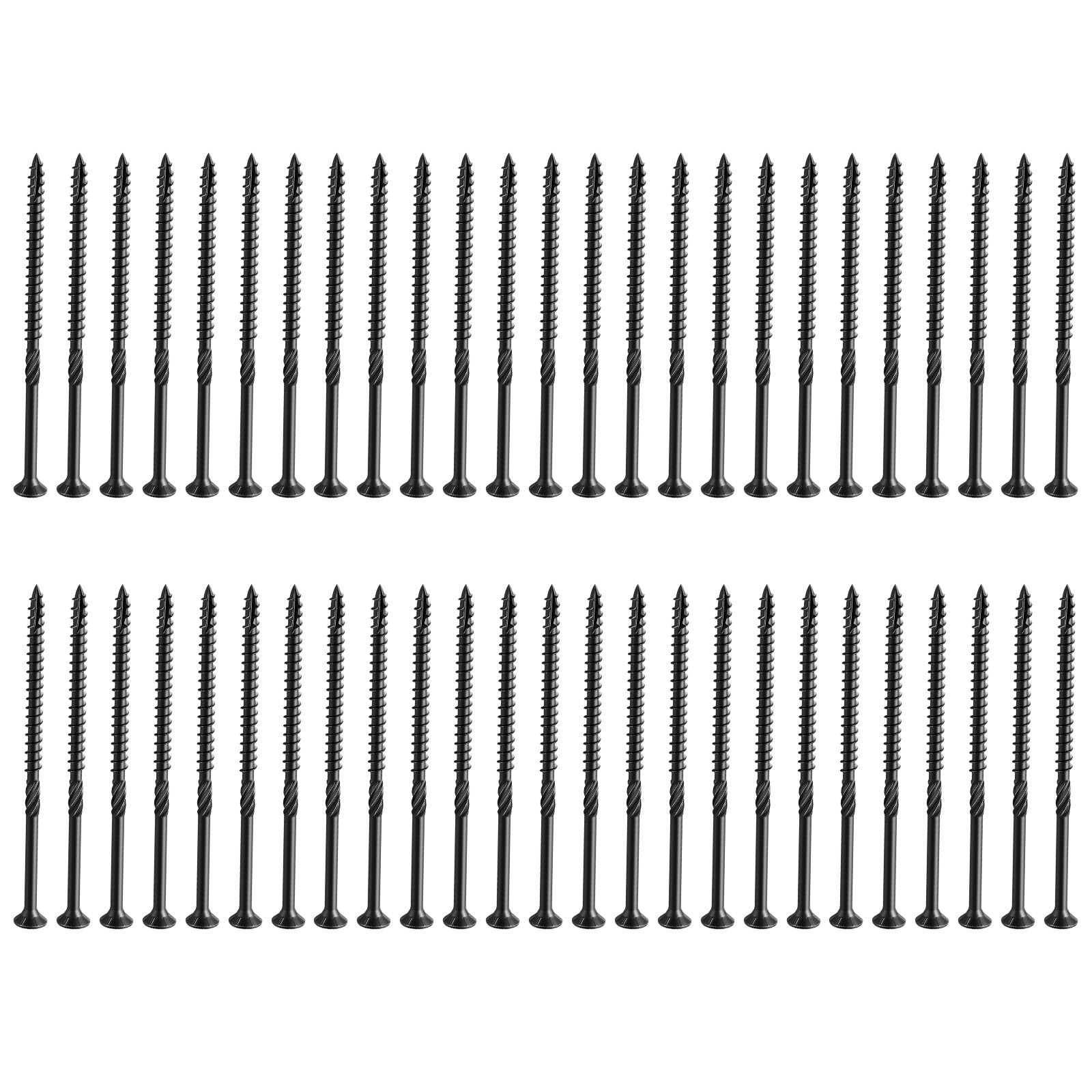 Rgybao 4.8 X 76 50Pcs Expert Deck Screws Star Operate Against Slip Plan Mild Steel For Outdoor Wood Building And Repair Mild Steel Star Head Deck Screws