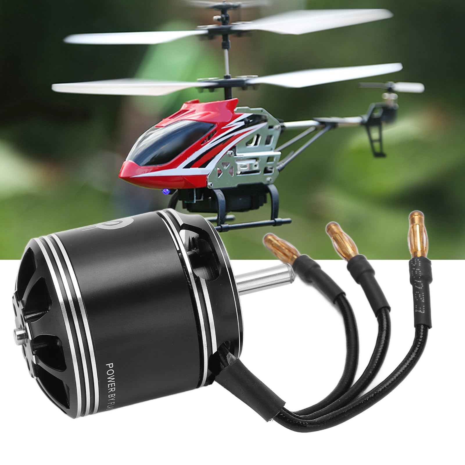 VGEBY Motor sin escobillas, motor sin escobillas Outrunner RC para helicpteros teledirigidos para aviones UAV. Actualizacin del motor del avin RC impermeable (600 KV