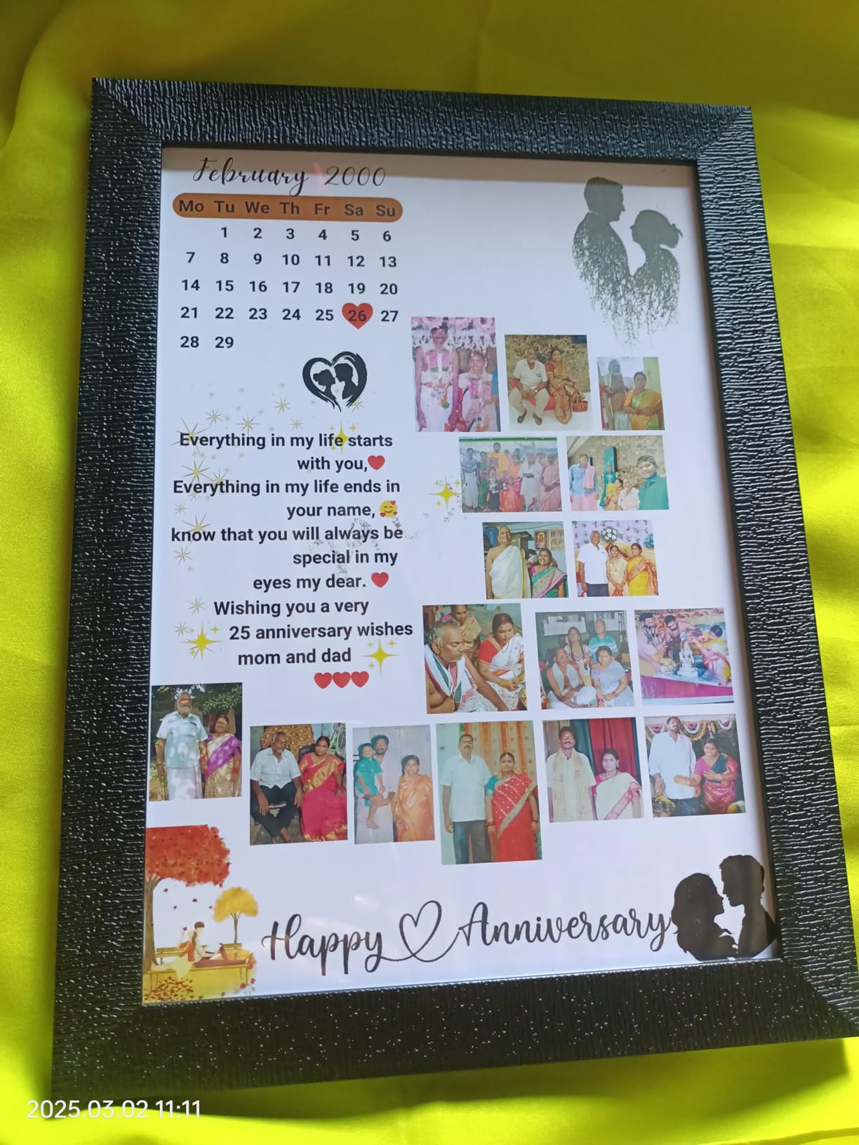ARCAPTURE Rectangular Shape Personalised Photo Frames For Wall Decor As ...