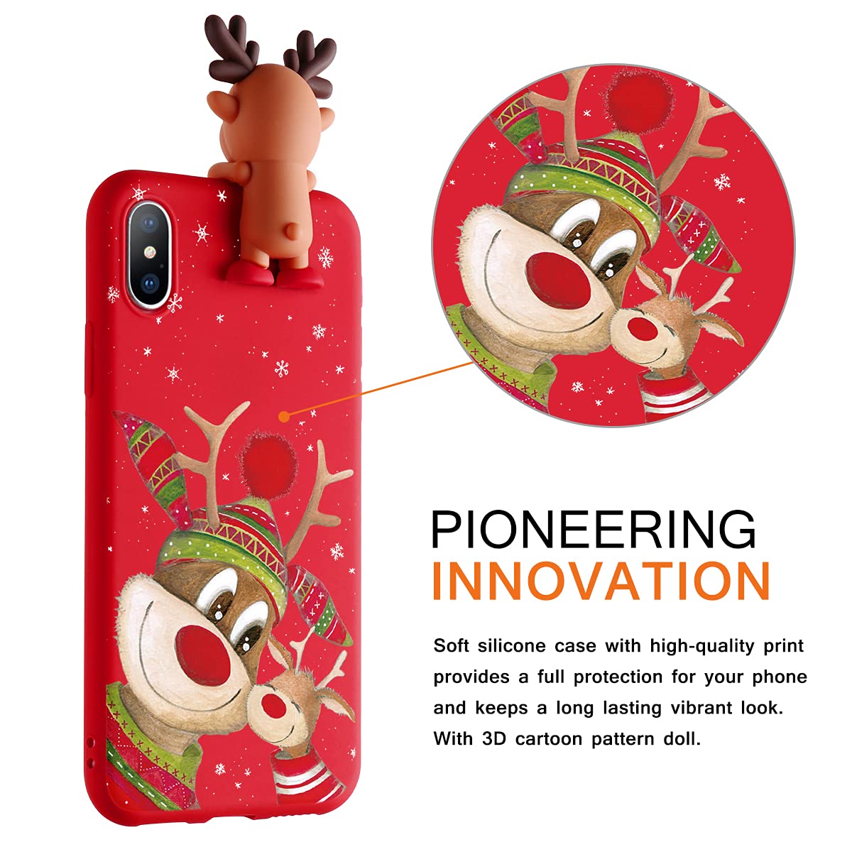 ZhuoFan 2 Pièces Coque Pour IPhone 14/iPhone 13 6,1", Motif