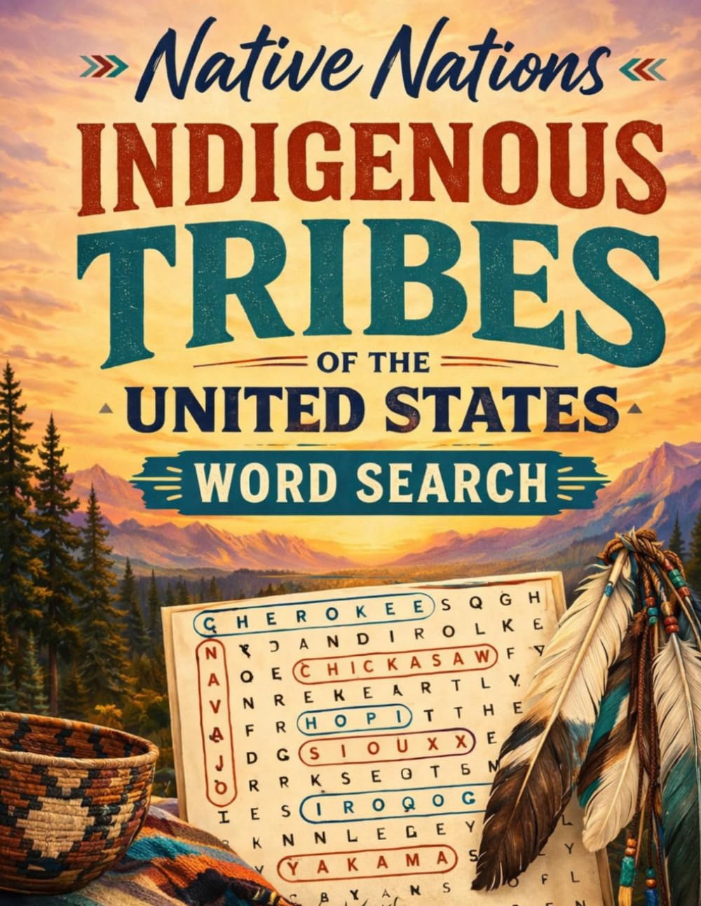 Indigenous Tribes of the United States Word Search: Discover 395 Native Nations, Bands & Tribal Communities in a Relaxing, Educational Puzzle Adventure