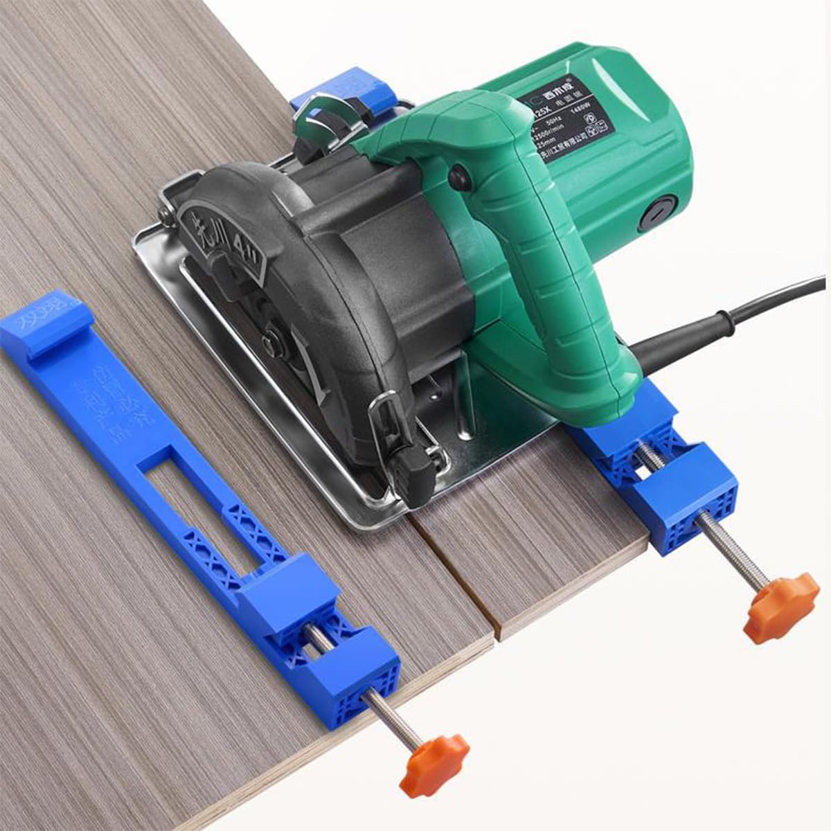 Rail De Guidage Scie Circulaire Réglable - Guide Coupe Précision Bois ABS Portable
