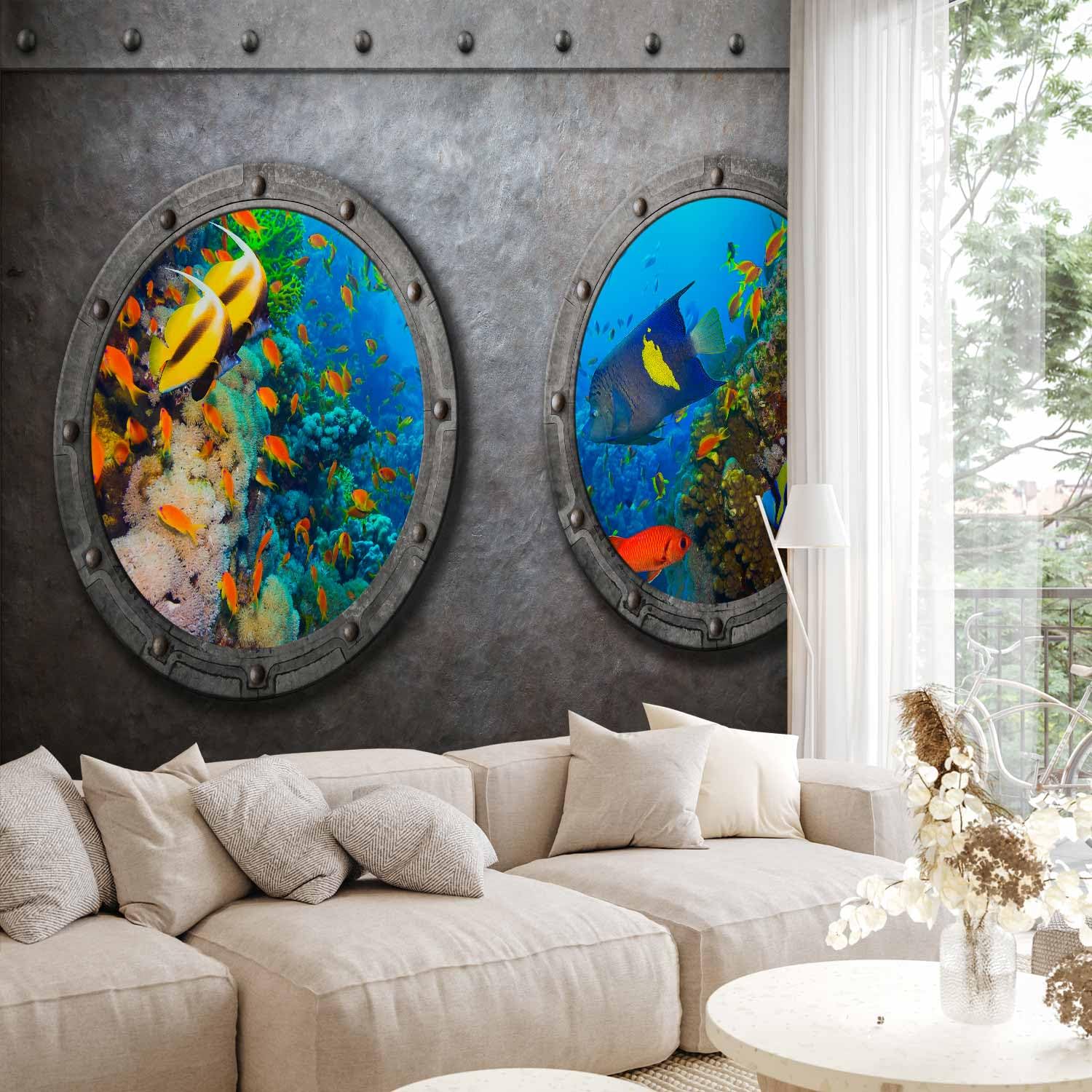 Amazon.com: artgeist 牆壁壁畫水下世界398.8 x 279.4 公分- XXL 無紡