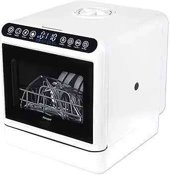 Dishwasher Tabletop dishwasher Portable Small fully automatic dishwasher with four wash modes plus drying and sterilizing modes Can be connected to the tap and filled manually