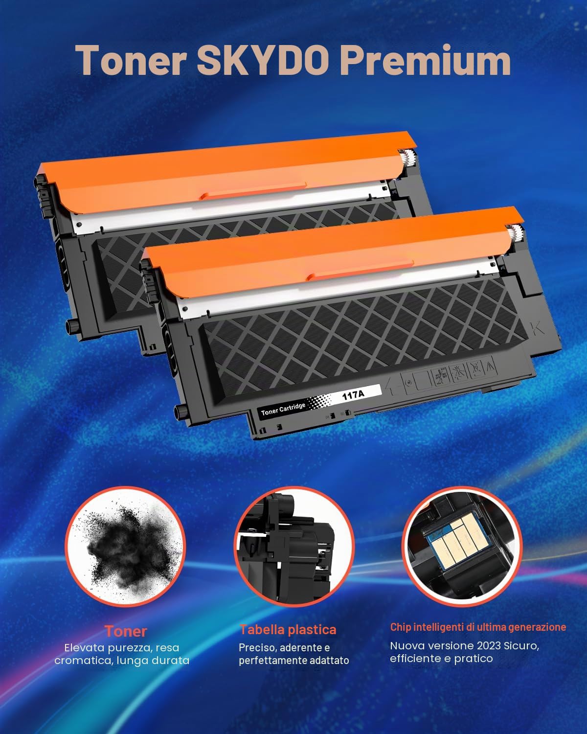117A Toner Compatibile per HP 117A W2070a Toner per HP Color laser 150nw Color Laser MFP 179fnw 178nw 179fwg 150nw 150a 178nwg, W2070a W2071a W2072a W2073a , 4-Pack