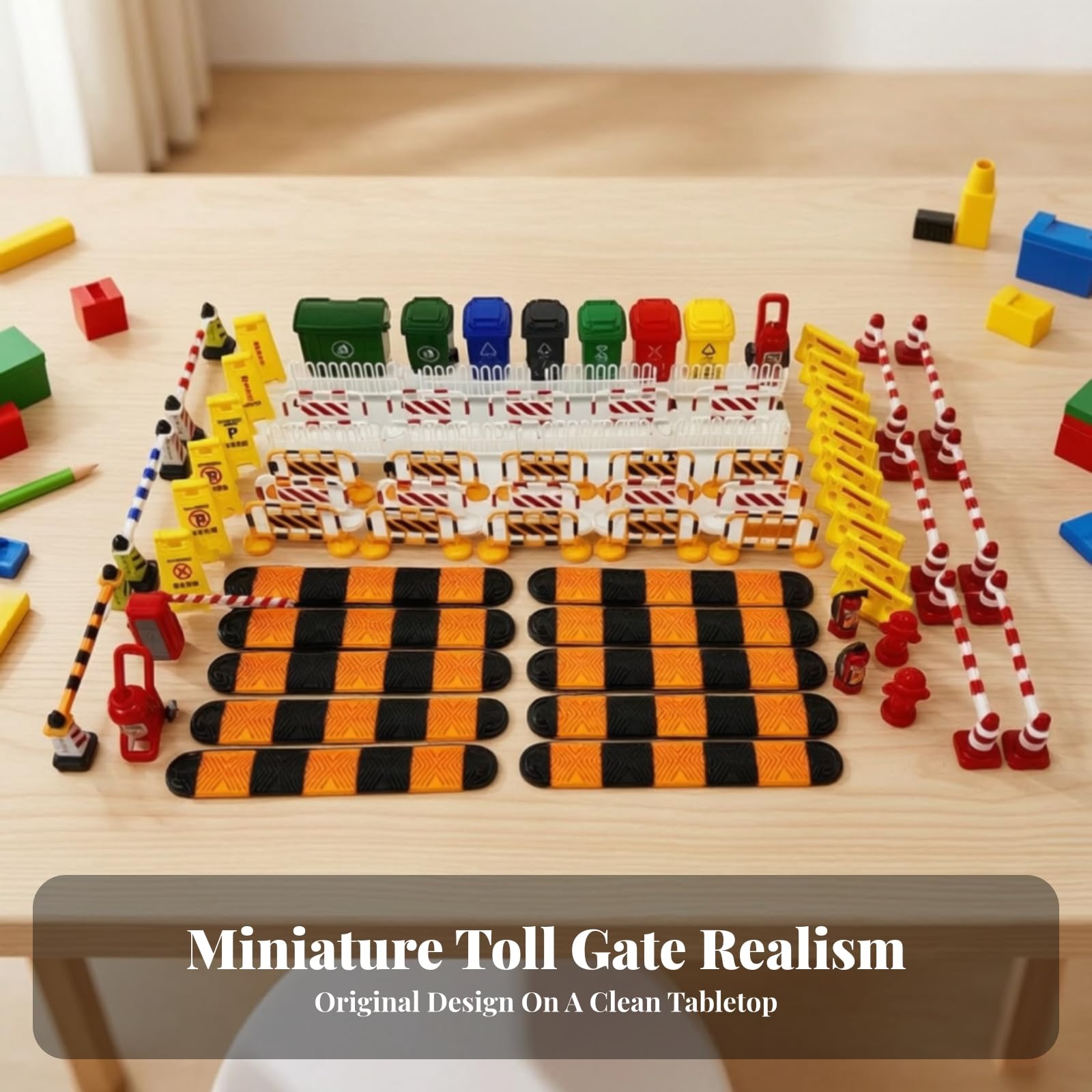 Modello di Traffico Le per Bambini | Colorato, Gioco Educativo l Traffico, Stimola la creatività, per Scrivania, Stile B