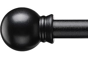 Black Curtain Rods for Windows 28 to 48 Inch: The Best Choice for Small Windows