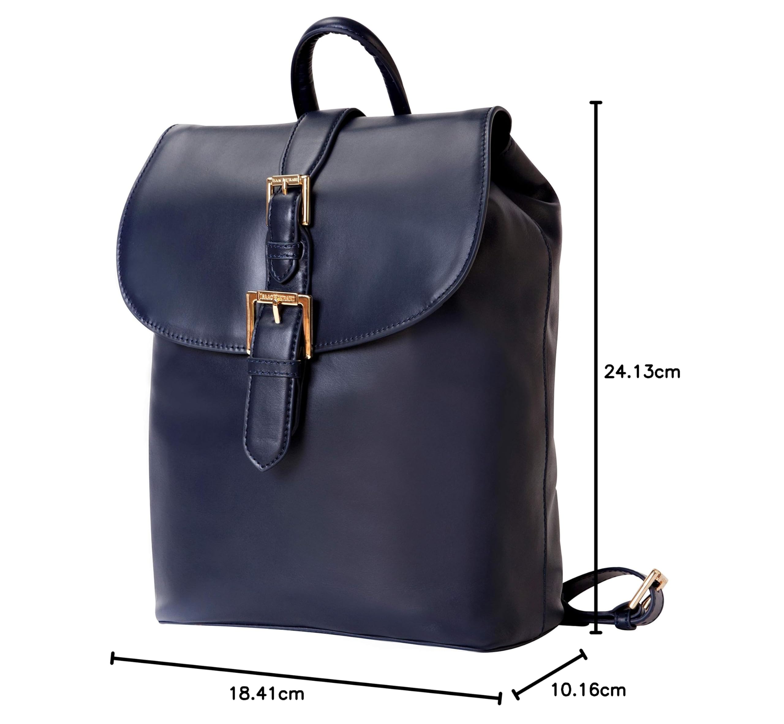 Isaac Mizrahi Kathryn mini Camera Backpack in Genuine Leather for DSLR Cameras, Lenses, Accessories and Other Tech Items-with Removable Internal 