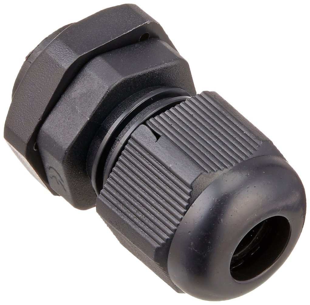 40 Pcs PG9 Plastic Connector Gland for 4mm-8mm Cable (Black)-picture-23