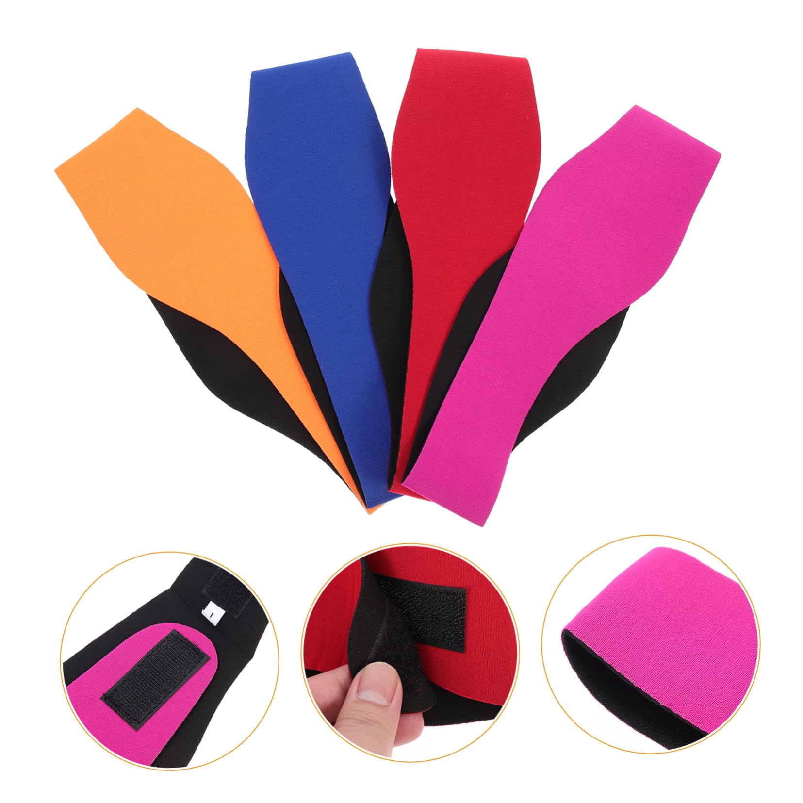 TOYANDONA 5 Series Banda Para Ajustable Para Orejas De Unisex Para Actividades Acuáticas Y Ducha Incluye Colores Vibrantes 4 Piezas X 5