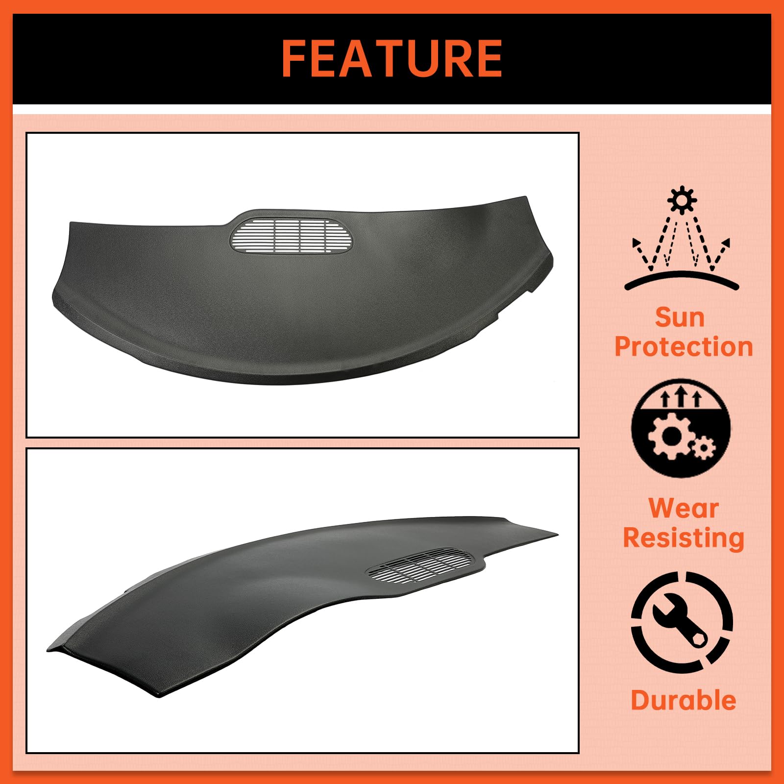 ECOTRIC Dash Cover Cap Compatible with 19972002 Camaro/Pontiac