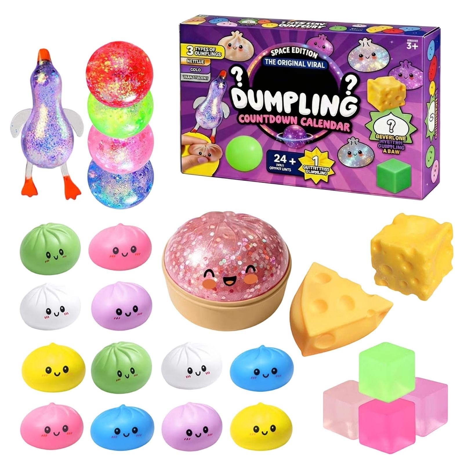 Dumpling 𝓢𝓺𝓾𝓲𝓼𝓱𝔂 Advent Calendar 2026, 24 Days Christmas Countdown
