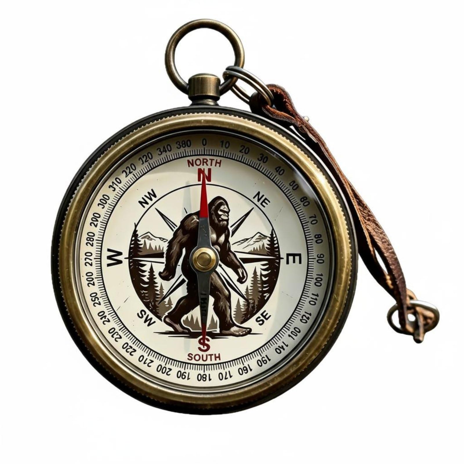 Giftable Mini Compass Keychain Lightweight Pocket Compass Sturdy Portable Direction Locator Vintage Design for Adventurers, Hikers, Campers, Camping, Adventure Gift-picture-25