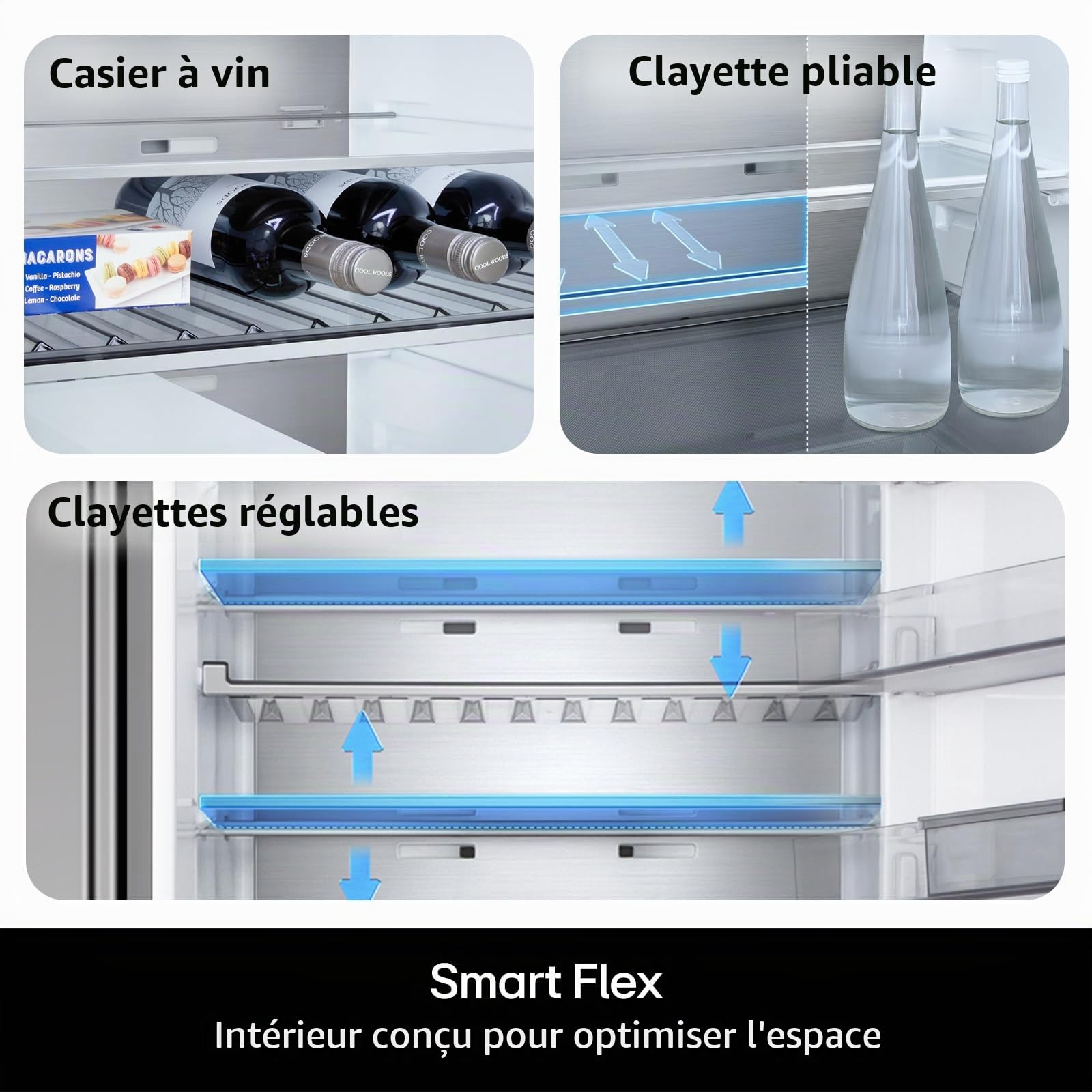 GBBS312CPY FRIGO COMBI 333LT H185 NF INOX C PORTA PIATTA WIFI