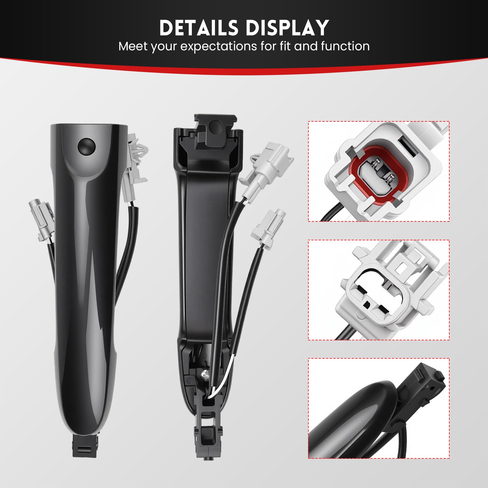 Maniglia Porta Sinistra per Nissan Juke F15 2010-2022 Maniglia Portiera Esterna Anteriore Lato Guida 80644-3WC2A 80640-3WC2A 82644-1FA5A 80644-1FA5A, maniglia per porta anteriore sinistra