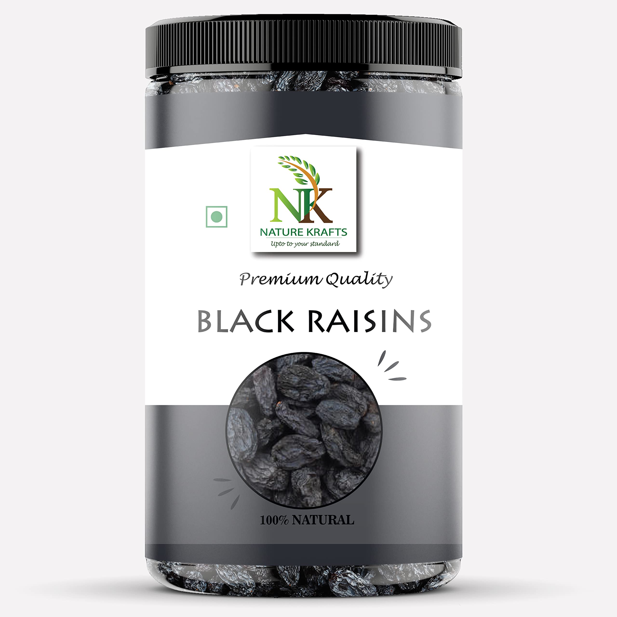 Nature Krafts Premium Black Raisin 500gm | Kali Kishmish seedless - Dry Fruit (Jar Pack) (B09MFVZJ1S) Amazon Price History, Amazon Price Tracker