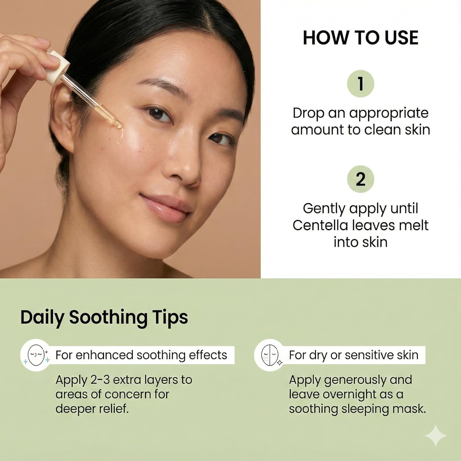 Centella Serum with 494,700 ppm Centella Asiatica, Unscented Soothing Ampoule for Acne-Prone & Sensitive Skin, Acne & Redness Relief, Hyaluron/Niacinamide, Korean Skincare, 30ml/1.01 fl oz - Image 8