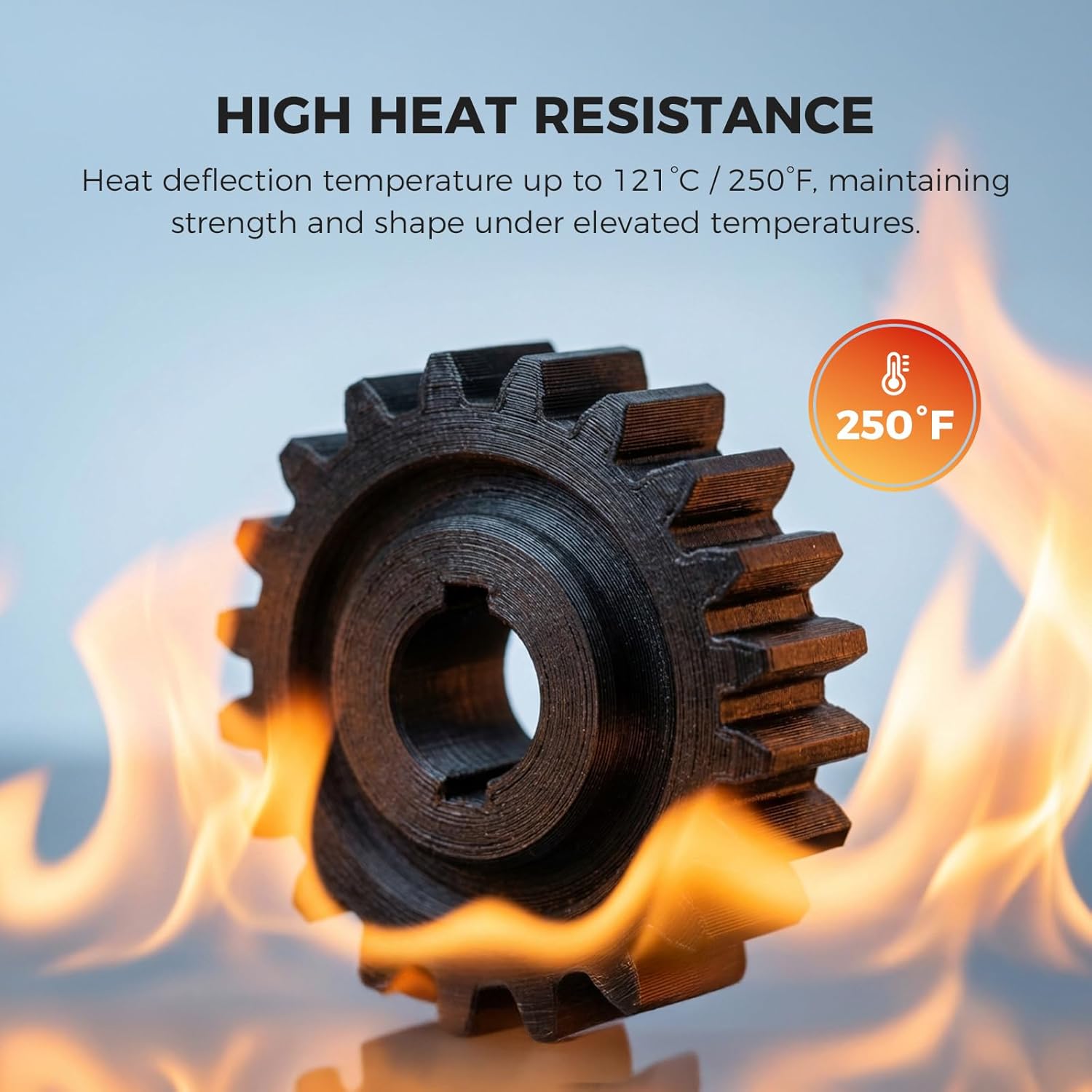 JAYO PA Filament 1.75mm, Nylon PA6+66 3D Printer Filament 1kg, High Strength & Heat Resistant for Load-Bearing and Mechanical Parts, Strong Layer Adhesion, Fit Most FDM Printer